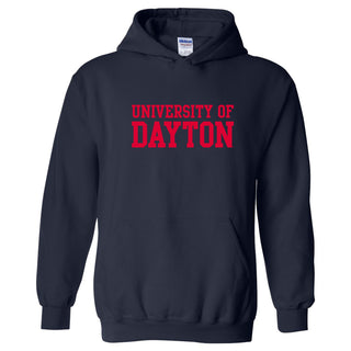 University of Dayton Flyers Basic Block Heavy Blend Hoodie - Navy