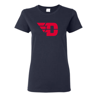 University of Dayton Flyers Primary Logo Women's Short Sleeve T Shirt - Navy