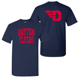 Dayton Front Back Print T-Shirt - Navy