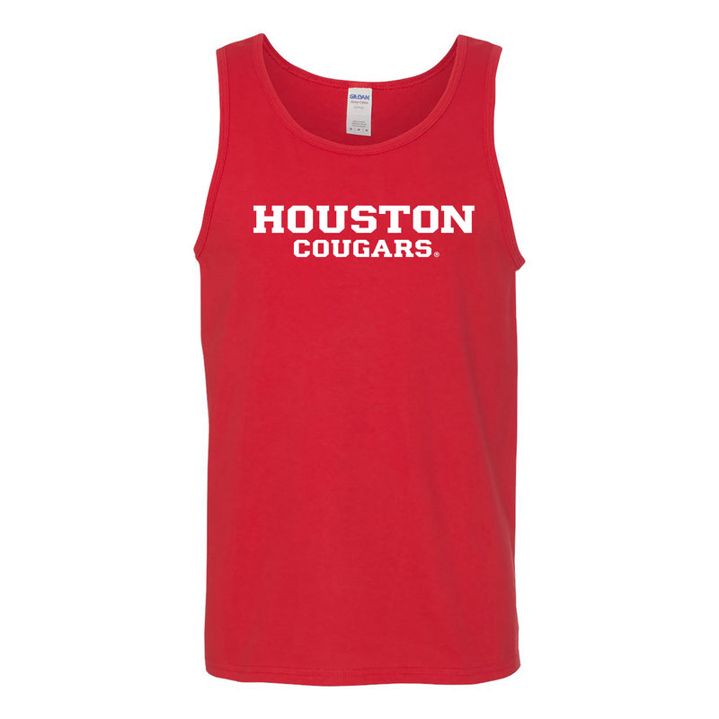University of Houston Cougars Basic Block Tank Top - Red