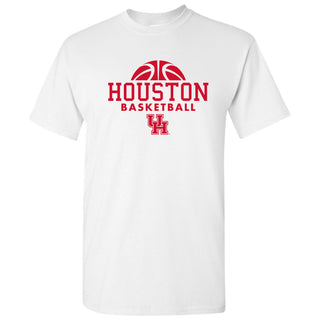 University of Houston Cougars Basketball Hype Short Sleeve T Shirt - White