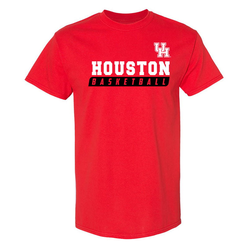 Houston Cougars Basketball Slant T Shirt - Red
