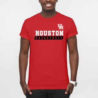 Houston Cougars Basketball Slant T Shirt - Red