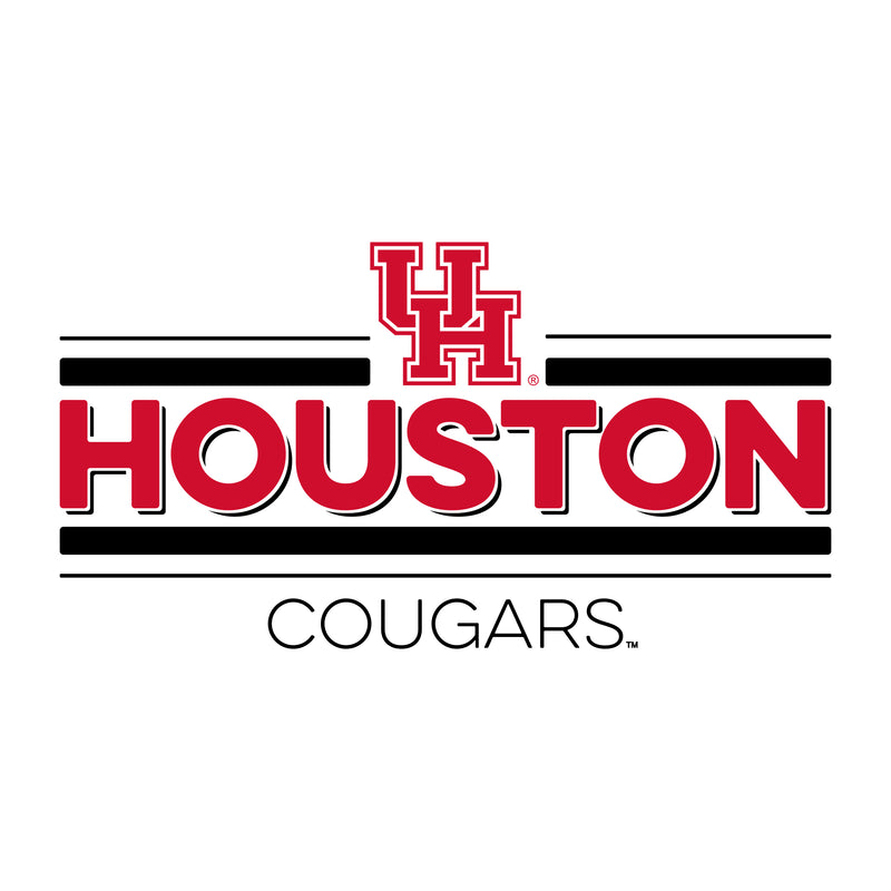 University of Houston Cougars Double Bar Logo Hoodie - White