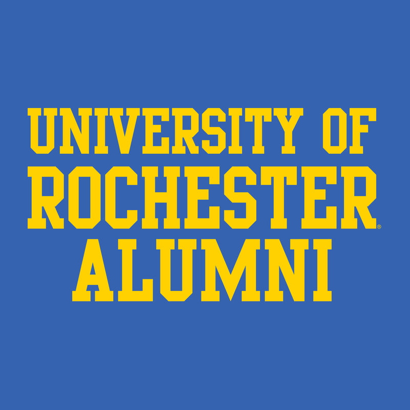 University of Rochester Yellowjackets Alumni Basic Block Short Sleeve T Shirt - Royal