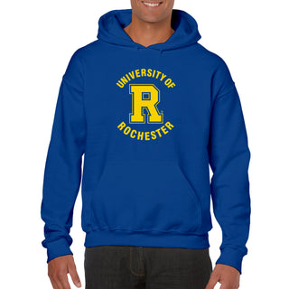 University of Rochester Yellowjackets Arch Logo Heavy Blend Hoodie - Royal