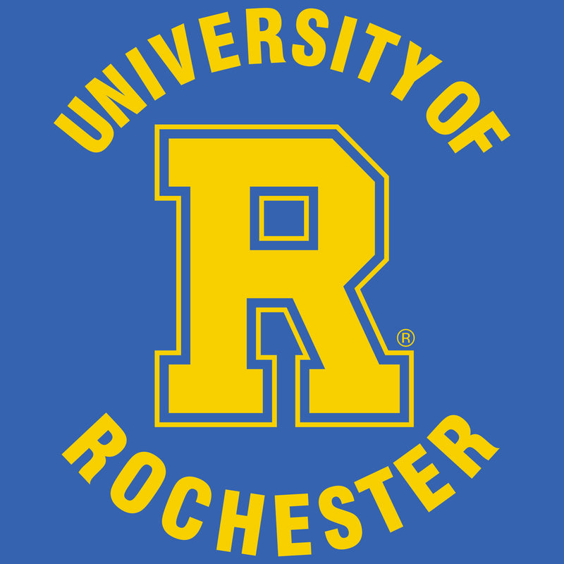University of Rochester Yellowjackets Arch Logo Short Sleeve T Shirt - Royal