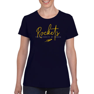 Toledo Thin Script Womens T-Shirt - Navy