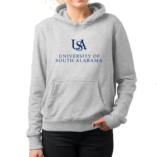 South Alabama Jaguars Institutional Logo Hoodie - Sport Grey