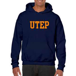 University of Texas at El Paso Miners Basic Block Hoodie - Navy