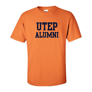 UTEP Alumni Block T Shirt - Tangerine