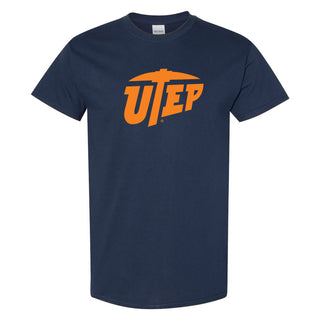University of Texas at El Paso Miners Primary Logo Short Sleeve T Shirt - Navy