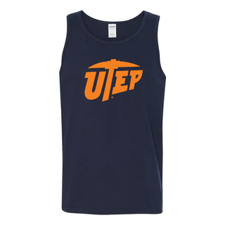 University of Texas at El Paso Miners Primary Logo Tank Top - Navy