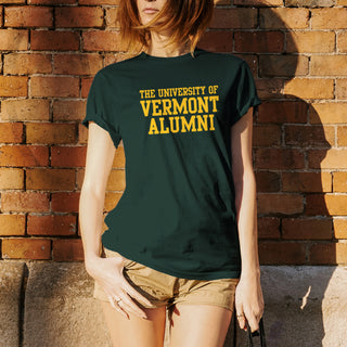 University of Vermont Catamounts Alumni Basic Block T Shirt - Forest