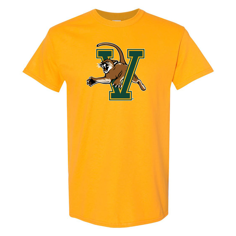 Vermont Primary Logo T-Shirt - Gold