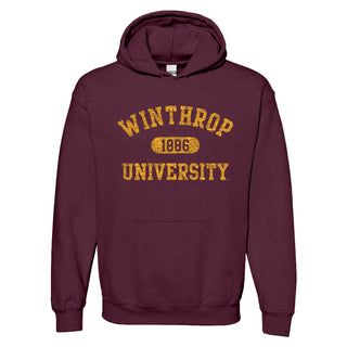 Winthrop Athletic Arch Hoodie - Maroon