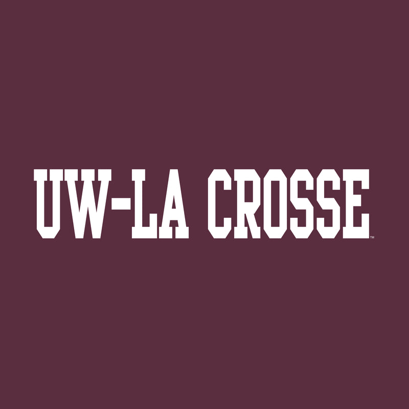 Wisconsin-La Crosse Basic Block T-Shirt - Maroon