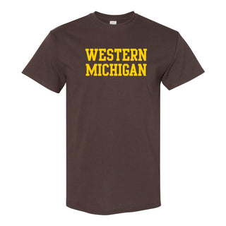 Western Michigan Basic Tee - Dk. Chocolate