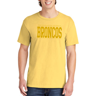 Western Michigan Monotone Bold CC T-Shirt - Butter