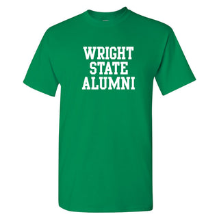 Wright State University Raiders Alumni Basic Block Short Sleeve T Shirt - Irish Green