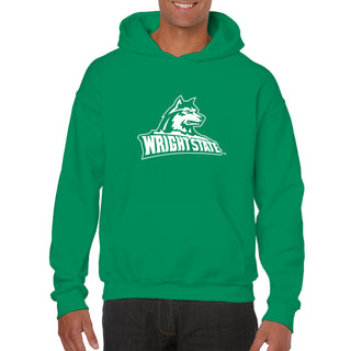 Wright State University Raiders Primary Logo Hoodie - Irish Green