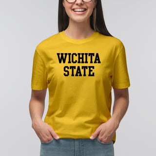 Wichita State University Shockers Basic Block Short Sleeve T-Shirt - Daisy