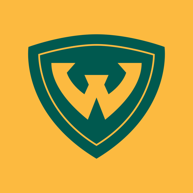 Wayne State University Warriors Primary Logo Heavy Blend Hoodie - Gold