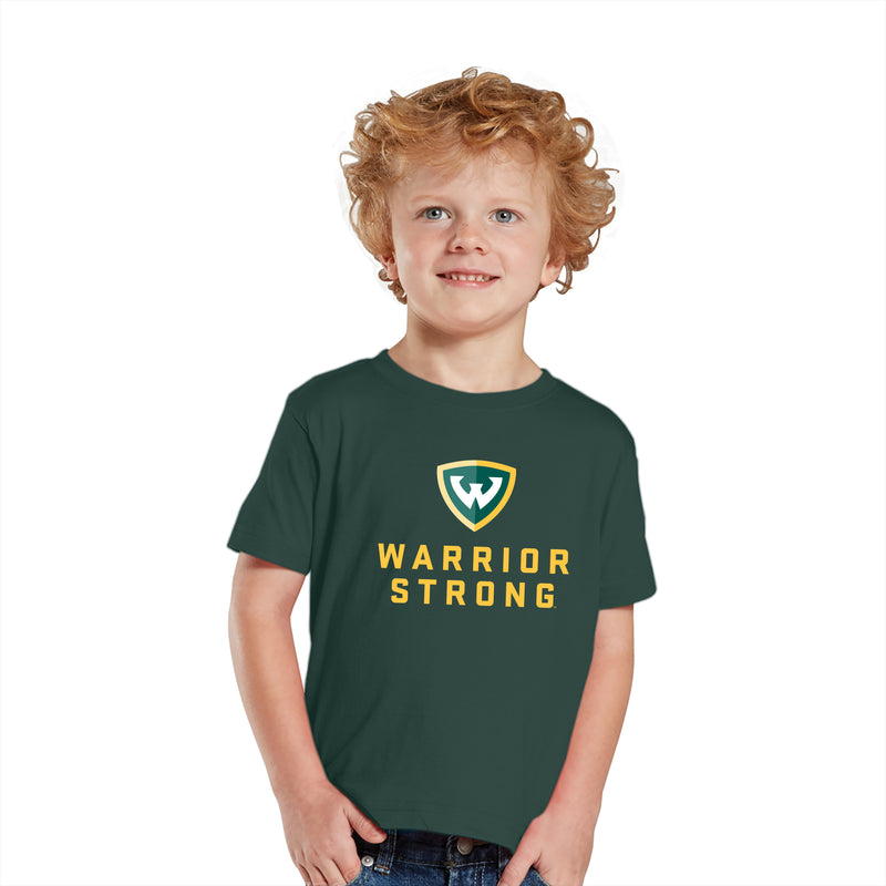 Wayne State University Warrior Strong Toddler T Shirt - Forest