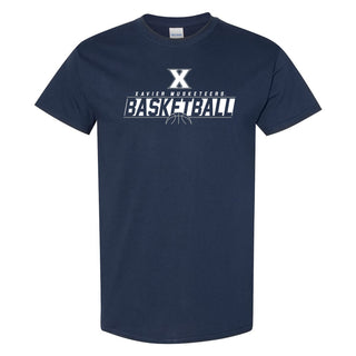 Xavier University Musketeers Basketball Charge T-Shirt - Navy