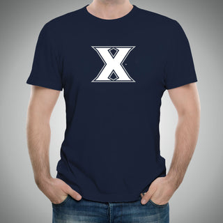 Xavier University Musketeers Primary Logo Short Sleeve T Shirt - Navy