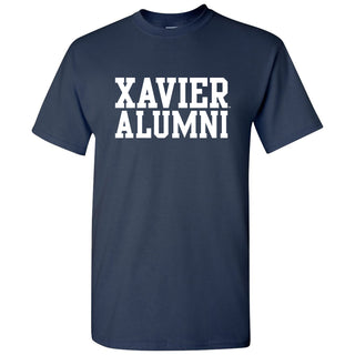 Xavier University Musketeers Alumni Block Short Sleeve T Shirt - Navy