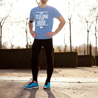 The Ceiling Is The Roof Short Sleeve Tee - Carolina Blue