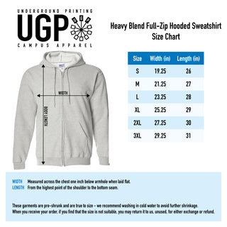 Western Michigan Primary Logo Left Chest Full Zip Hoodie - Sport Grey